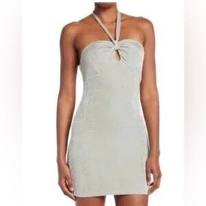 Elegant Light Greeb Sleeveless Dress